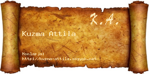 Kuzma Attila névjegykártya